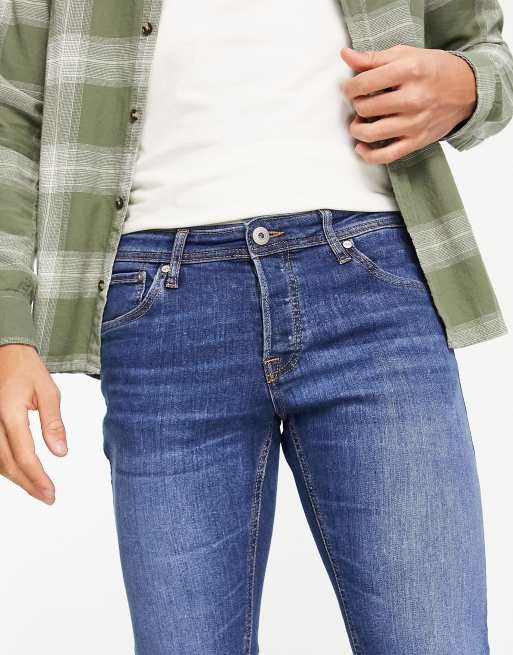 Jack & Jones Intelligence - Glenn - Jeans slim affusolati azzurri, 3 di 4