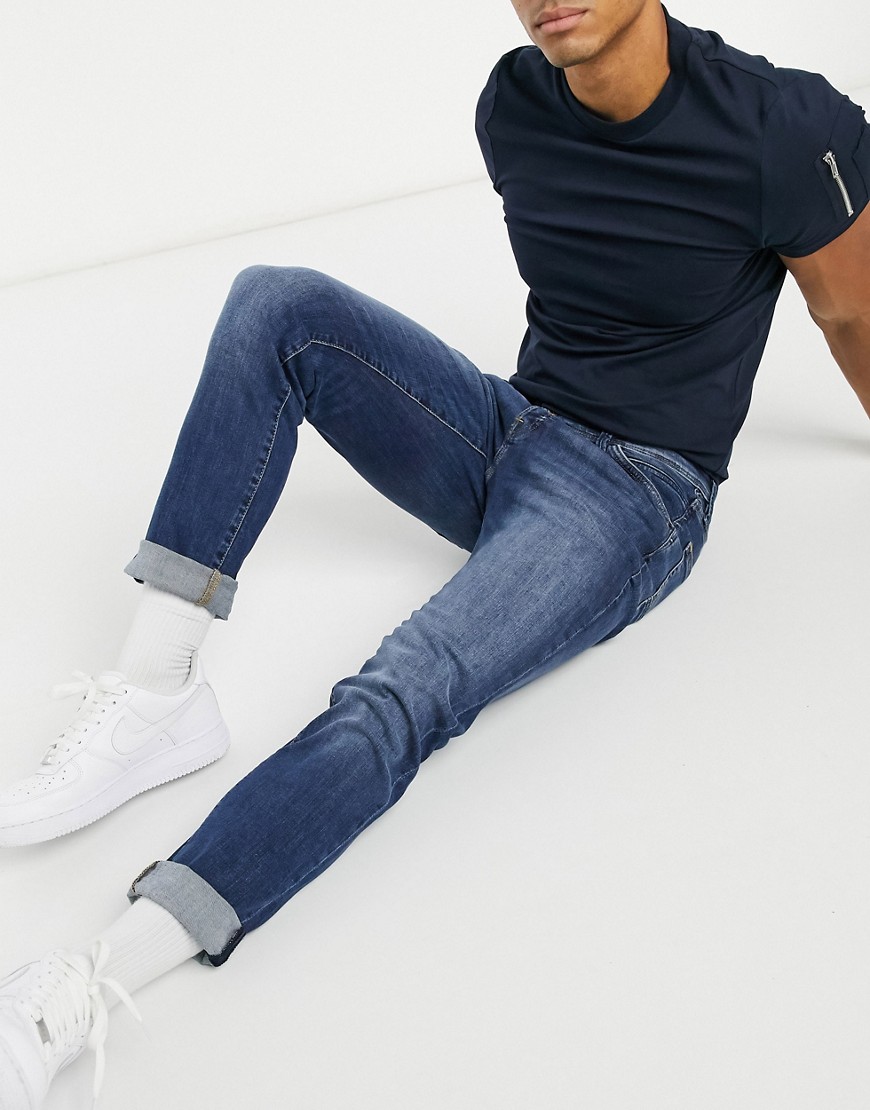Jack&Jones Intelligence - Glenn - Jeans super slim elasticizzati e affusolati blu - Jack&Jones jeans uomo Blu