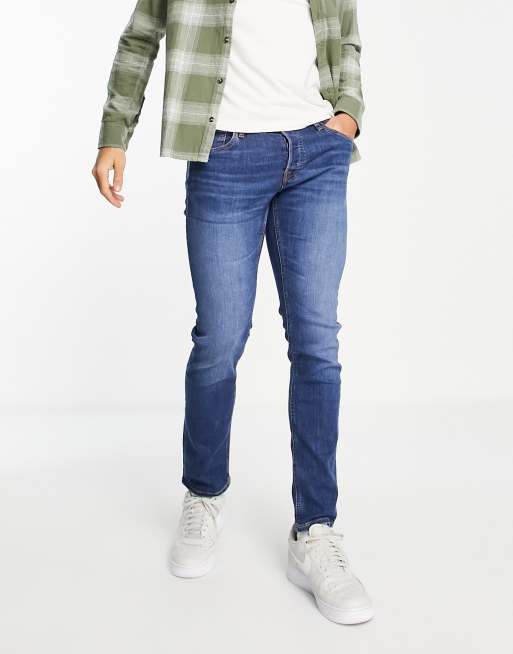 Jack & Jones Intelligence - Glenn - Lyseblå smalle jeans i tapered fit, 4 af 4