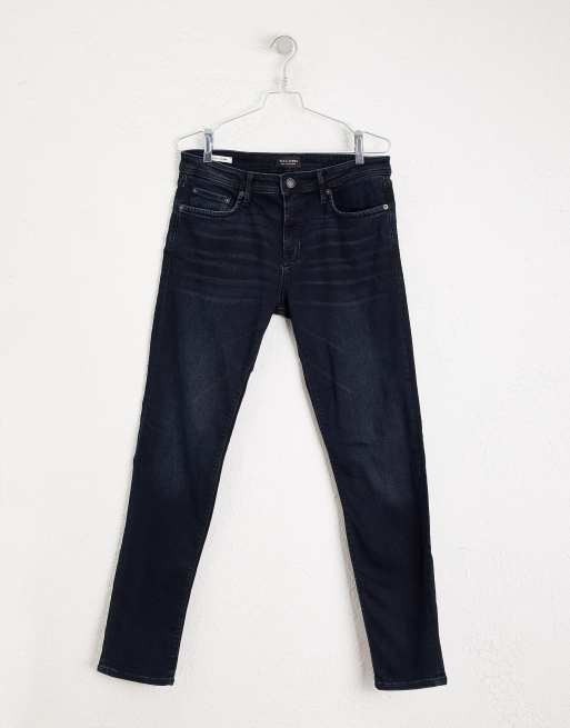 Jack & Jones Intelligence – Glenn – Niebieskie zwężane jeansy ze stretchem, 3 z 4