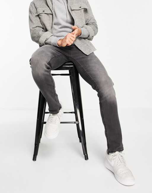 Jack & Jones Intelligence – Glenn – Schmale Karottenjeans in verwaschenem Schwarz, 4 von 4