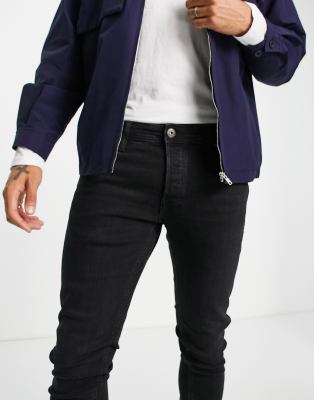 Jack \u0026 Jones Intelligence Glenn slim fit jeans in black | ASOS