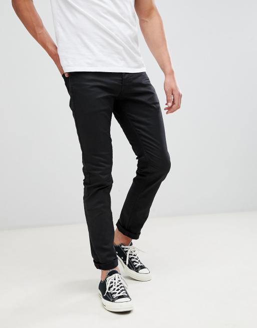Jack & Jones Intelligence GLENN slim fit jeans in black | ASOS