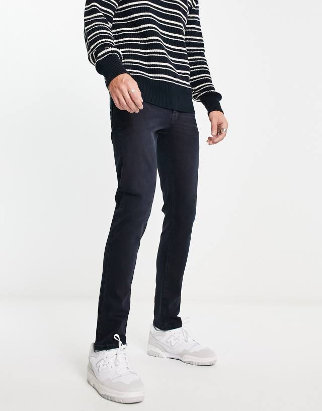 Jack & Jones Intelligence Glenn slim fit jeans in blue black