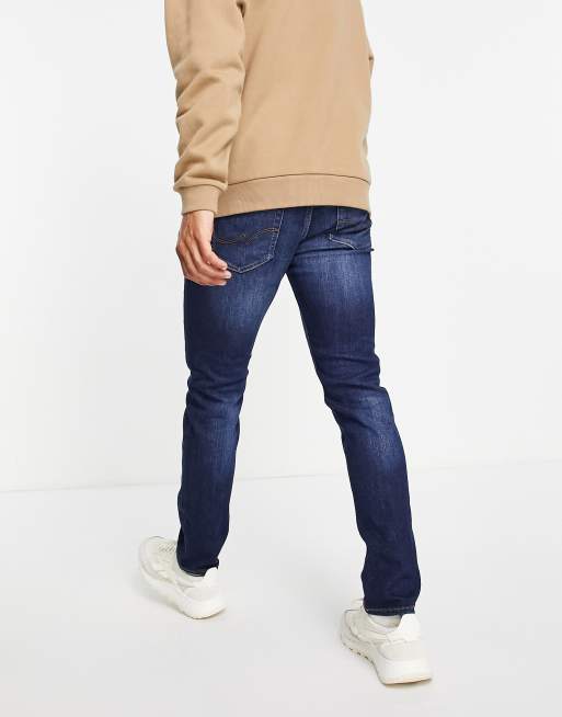 Jack & Jones Intelligence Glenn slim fit jeans in midwash blue, 2 of 4