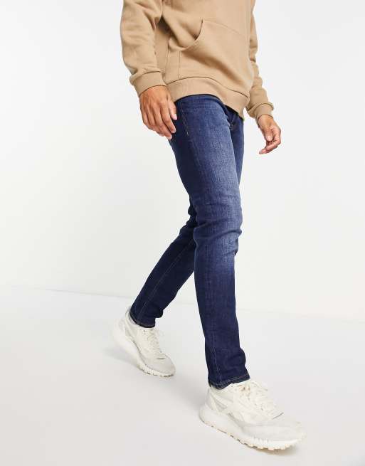 Jack & Jones Intelligence Glenn slim fit jeans in midwash blue, 4 of 4
