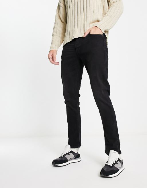 Jack & Jones Intelligence Glenn slim fit jeans in washed black 