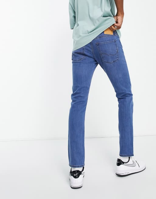 Jack & Jones Intelligence Glenn slim tapered fit jeans in light blue, 2 of 4