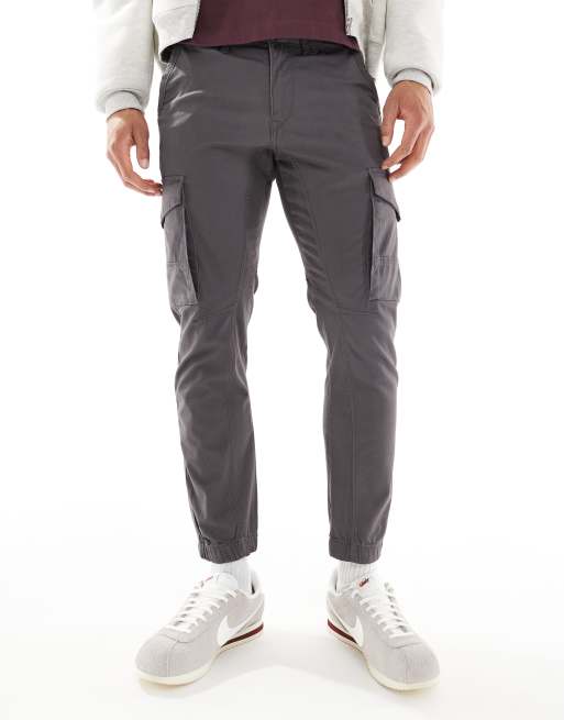 Jack & Jones Intelligence – Graue Cargohose mit Bündchen , 2 von 5