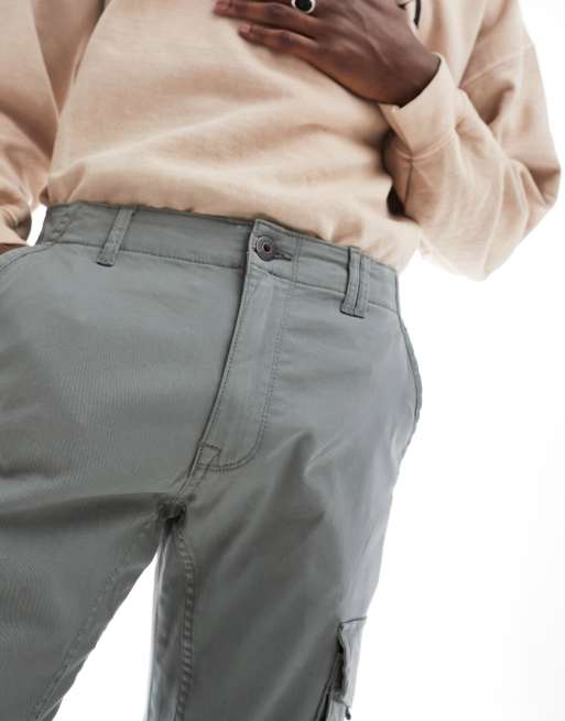 Jack & Jones Intelligence – Graue Cargohose mit Bündchen , 4 von 5