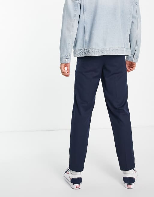 Jack & Jones Intelligence – Hose mit weitem Bein in Marine, 4 von 4