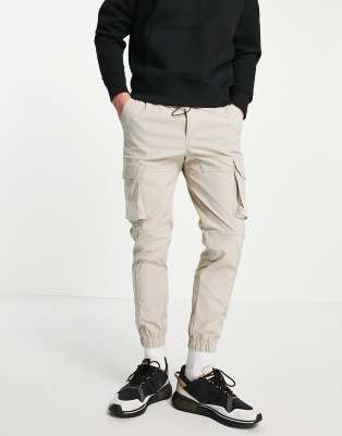 khaki cargo trousers urban outfitters