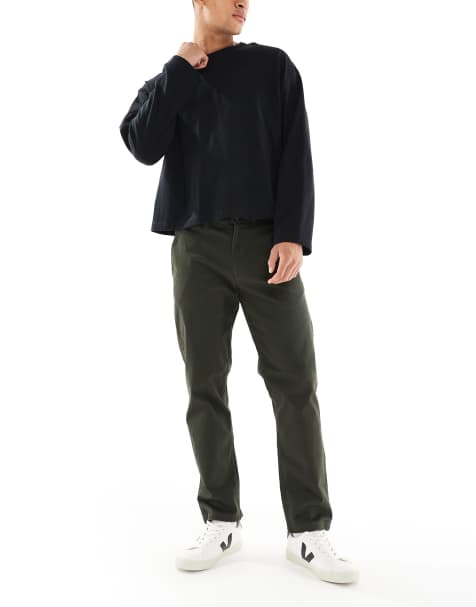 Jack & Jones Intelligence – Kane – Chinosy o luźnym kroju w kolorze khaki - view 1