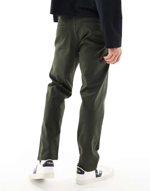 Jack & Jones Intelligence – Kane – Kakigröna chinos med ledig passform, 3 av 5