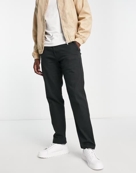 Jack & Jones Intelligence Kane loose fit chino in black  - view 1