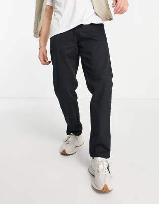 Jack & Jones Intelligence Kane Loose Fit Chino Pants In Black