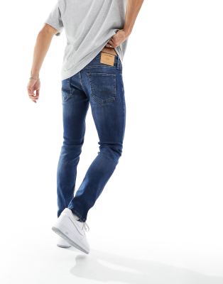 Jack & Jones Intelligence - Liam - Jean skinny stretch - Bleu moyen