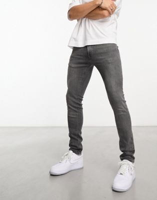 Jack & Jones Intelligence Liam skinny fit jeans in grey - ASOS Price Checker