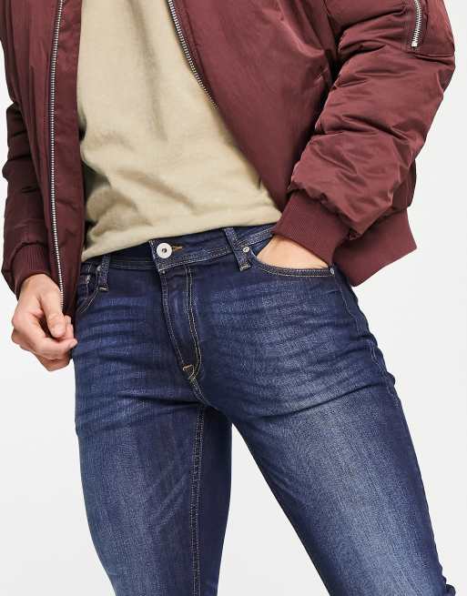 Jack & Jones Intelligence - Liam - Jeans skinny lavaggio blu medio, 3 di 4