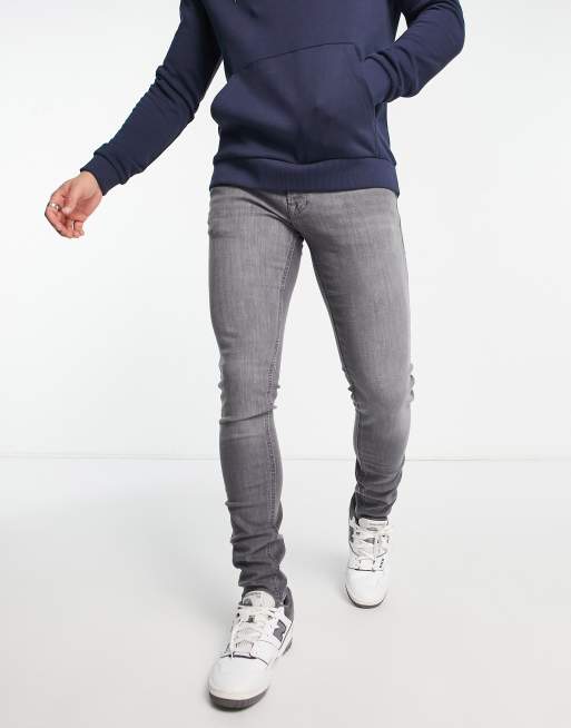Jack & Jones Intelligence - Liam - Jeans skinny lavaggio grigio