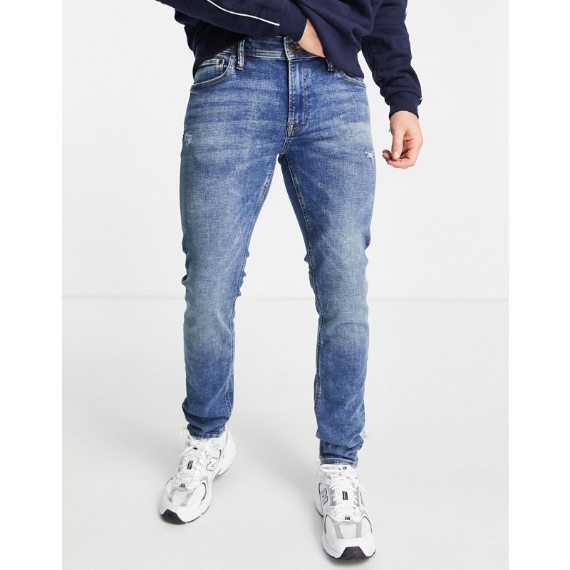 xZ50m Jeans skinny Jack & Jones Intelligence - Liam - Jeans skinny super elasticizzati lavaggio blu medio