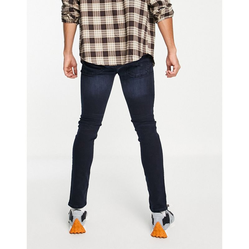 Jeans skinny Uomo Jack & Jones Intelligence - Liam - Jeans stretch skinny blu nero