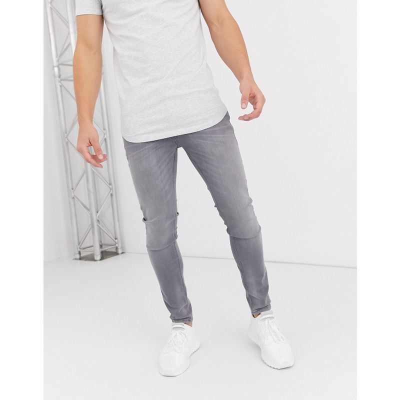 Jeans skinny Uomo Jack & Jones Intelligence - Liam - Jeans stretch skinny grigio chiaro