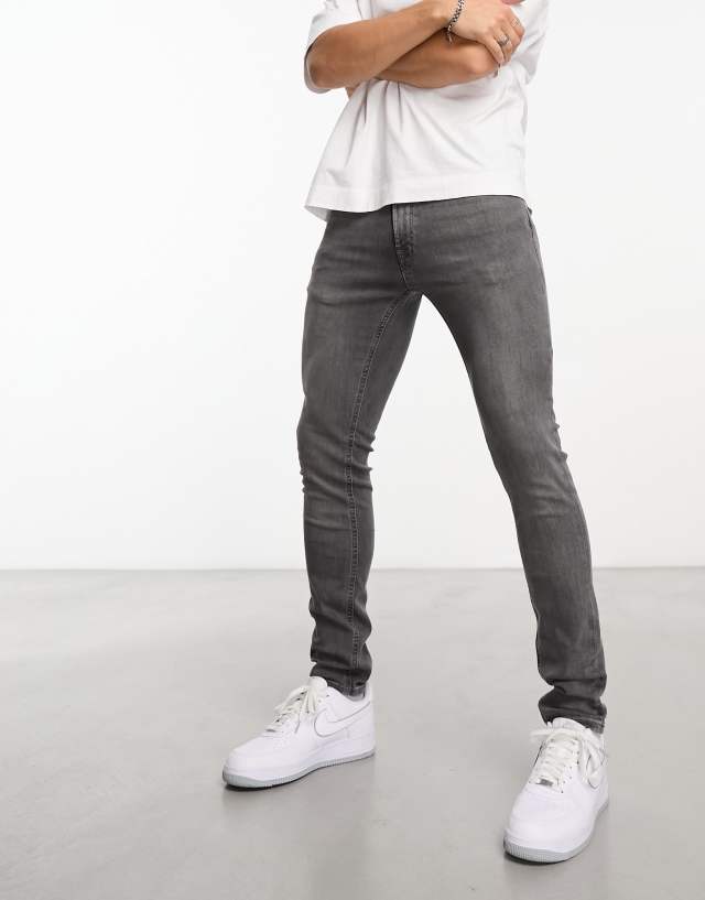 Jack & Jones - intelligence liam skinny fit jeans in grey