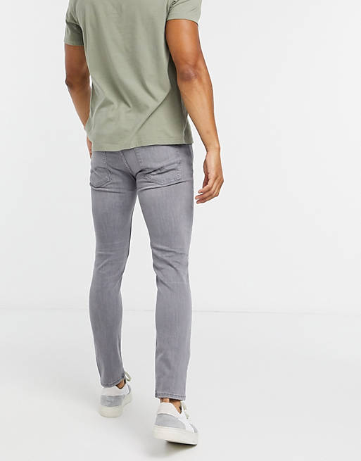 Intelligence Liam skinny fit ripped jeans in wash ASOS Herren Kleidung Hosen & Jeans Jeans Stretch Jeans 