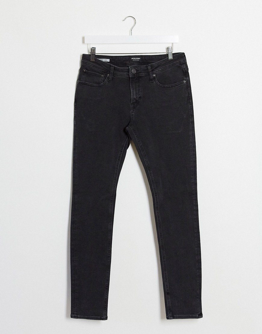 Jack & Jones Intelligence Liam skinny sustainable jeans in black