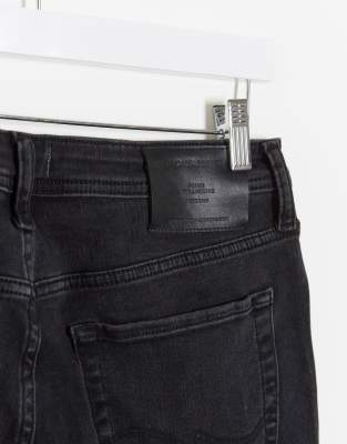 jack jones skinny fit liam black