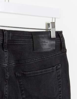 jack jones liam skinny jeans black