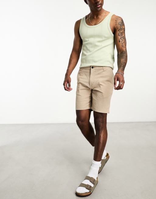 Jack & Jones Intelligence linen mix shorts in beige, 2 of 4