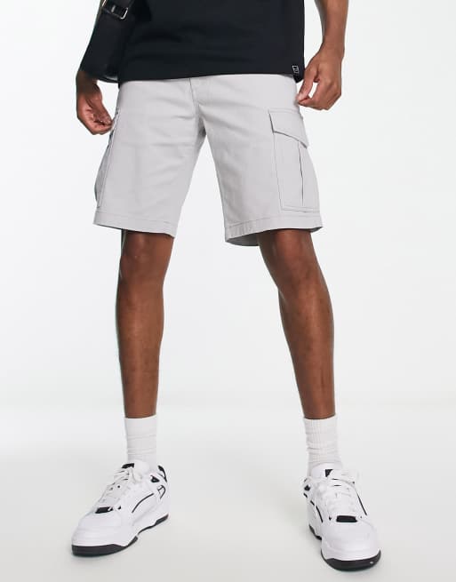 Jack & Jones Intelligence – Ljusgrå cargoshorts 