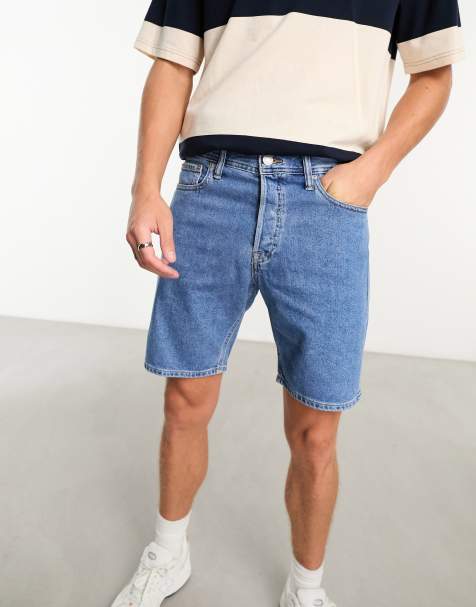 Jack & Jones Intelligence – Locker geschnittene Jeans-Shorts in mittlerer Waschung - view 1