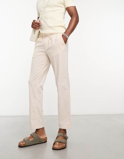 Loose Fit Linen Trousers