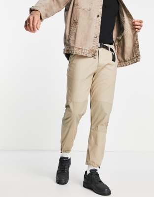 Jack & Jones Intelligence loose fit ripstop technical trouser in beige - ASOS Price Checker