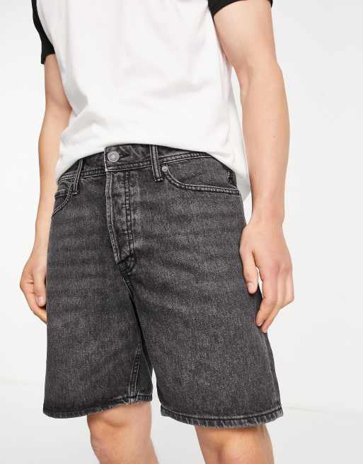 Jack & Jones Intelligence - Losse denim short in grijs