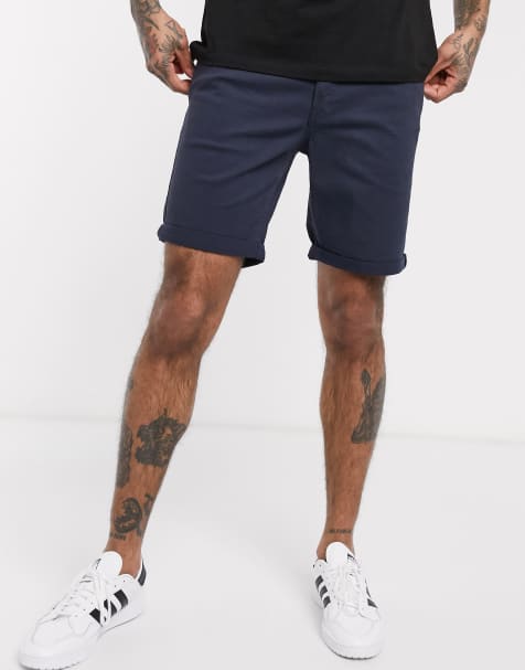 Jack & Jones Intelligence – Marinblå shorts med 5 fickor - view 1