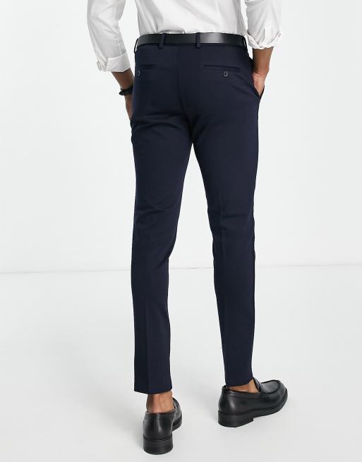 Jack & Jones - Intelligence - Marineblå bukser i jersey med smal pasform, 2 af 4