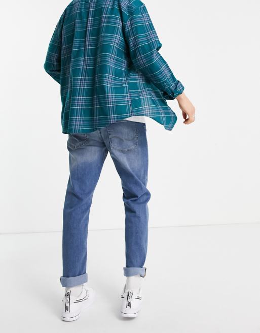 Jack & Jones Intelligence Mike relaxed fit jeans in light blue, 2 of 4