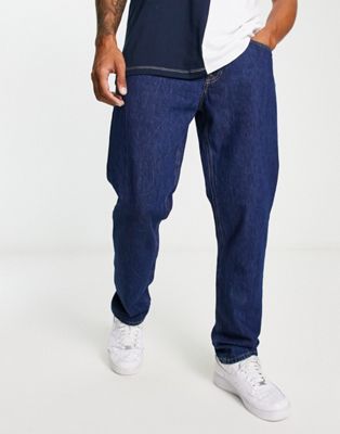 Jack & Jones Intelligence Mike relaxed fit jeans in midwash blue - ASOS Price Checker