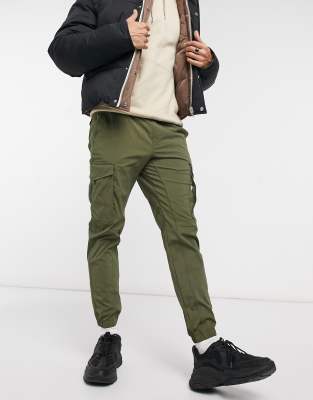 khaki cuffed trousers