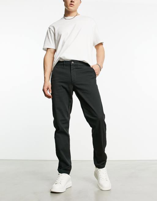 Jack & Jones Intelligence – Ollie – Chinohose in Schwarz mit regulärer Passform, 4 von 4
