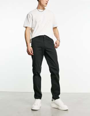 Intelligence ollie regular fit chino in black