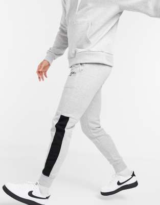 Jack & Jones Intelligence panelled jogger in skinny fit light grey - ASOS Price Checker