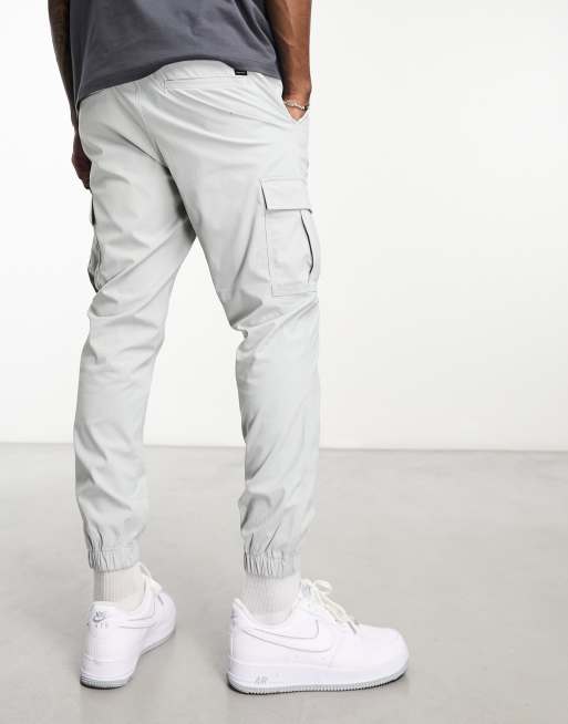Jack & Jones Intelligence - Pantalon cargo en polyester - Gris, 4 de 4