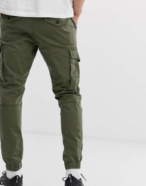 Jack & Jones Intelligence - Pantalon cargo resserré aux chevilles - Vert, 2 de 4
