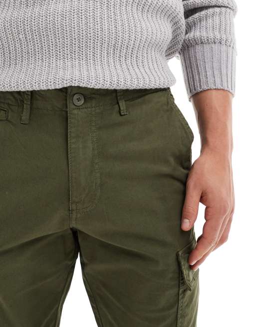 Jack & Jones Intelligence - Pantaloni cargo kaki, 4 di 5