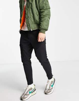 Jack & Jones Intelligence front pocket cargo pants in black - ASOS Price Checker